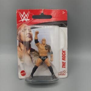 Mattel WWE Wrestling The Rock Micro Action Figure 3” New